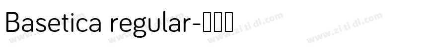 Basetica regular字体转换
